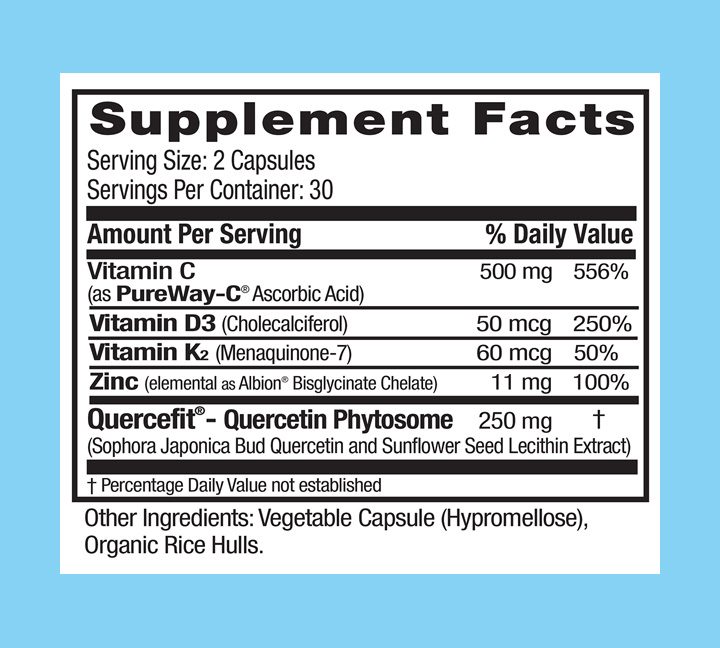 Qummune Immune Supplement Facts